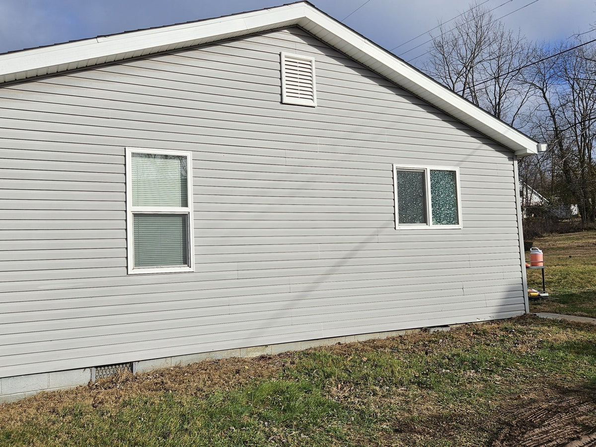 Clean vinyl siding after a Cardinal soft wash